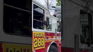 Squad 288 Urgently Responding Into A 10-75 House Fire