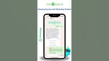 How to Streamline Cleaning Services using WhatsApp Chatbot | API | Smart Chatbot