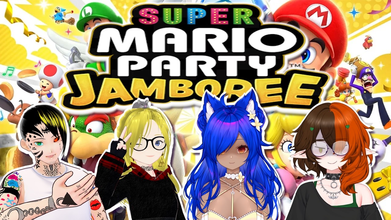 Playing Mario Party Jamboree!! YIPPEE!!