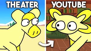 BFDI Theater Vs YouTube Version