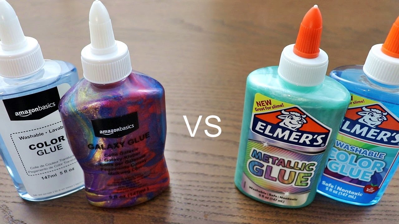 Basics GLOW in the Dark Glue vs Elmer's GLOW in the Glue 