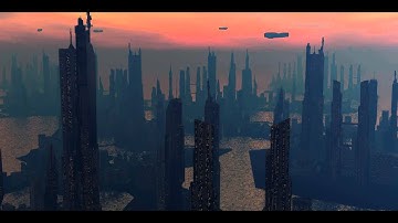 Scifi City Island 3D model from CGTrader.com