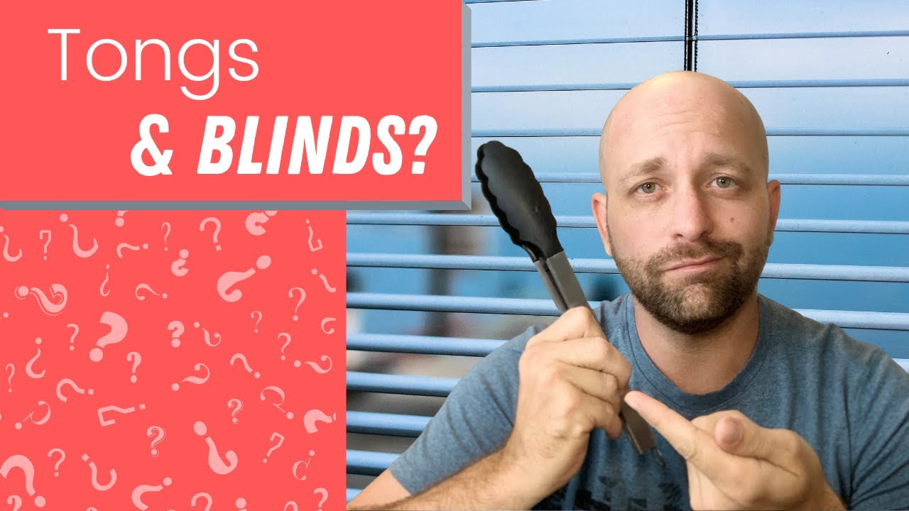 How to clean faux wood blinds with tongs! YouTube