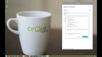 Skype for Business - First login