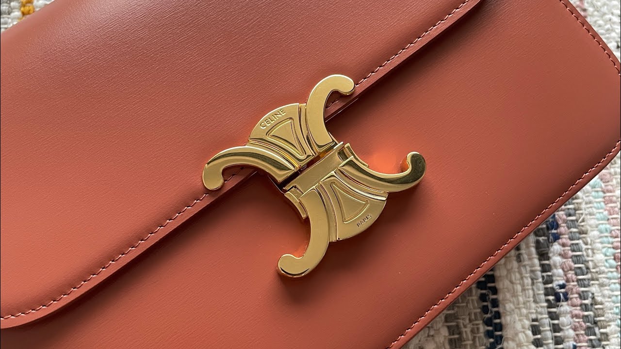 AUTH Celine Triomphe Medium Tan pt2 on iPhone 12 Pro