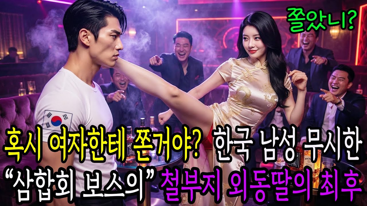 혹시 쫄았니? 남자 맞어? 한국 남자 무시한 