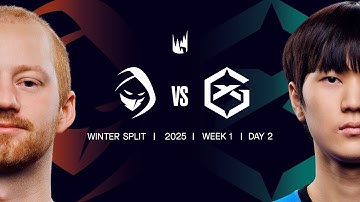 RGE v GX | 2025 LEC Winter | Week 1 Day 2 | Rogue vs. GIANTX