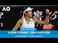 Sloane Stephens v Emma Raducanu Extended Highlights (1R) | Australian Open 2022