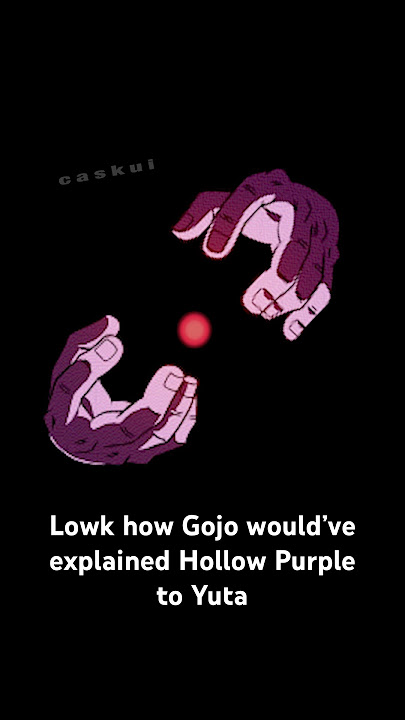 How Gojo Explained Hollow Purple To Yuta #jujutsukaisen #dbz
