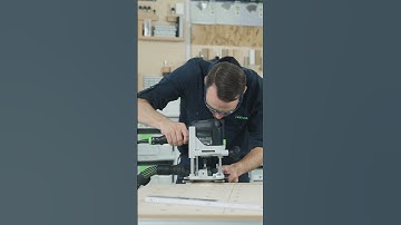 Festool parallel side fence enables parallel working on an edge with OF 1010 R router.