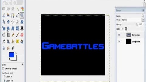 How to make a GB Logo using GIMP