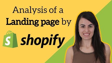 Analysis of a landing page by Shopify