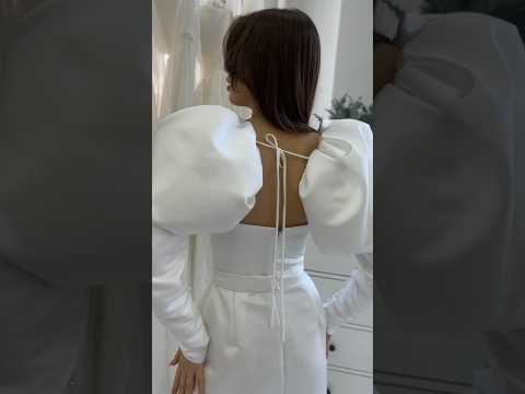 Нежное платье для росписи в длине мини 🥰 #bride #weddingdress #dress #wedding