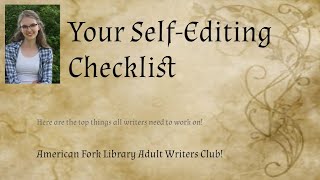 Your Self-Editing Checklist