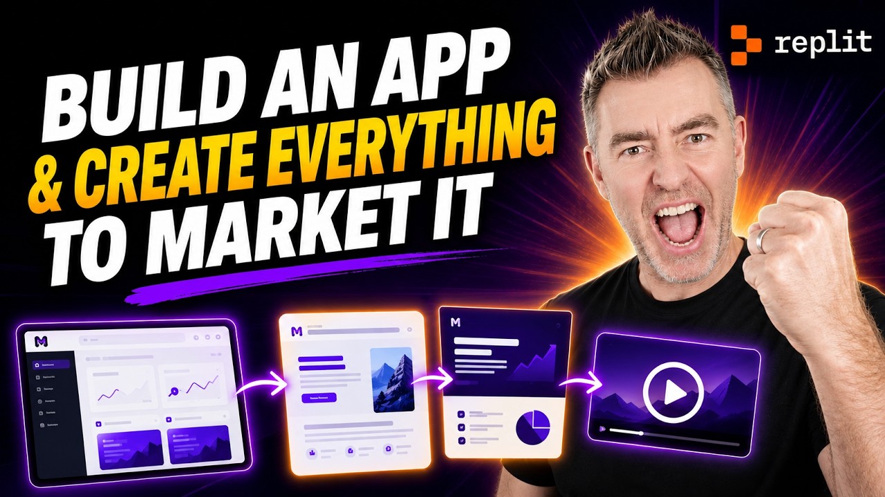 I Built an App AND All Its Marketing With Just AI (Replit)