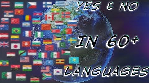Yes & No In 60+ Languages