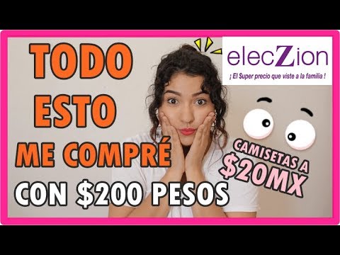 ELECZION: ROPA MUY BARATA CON $200 PESOS!! CAMISETAS A $20MX!! | IamGladys  - YouTube