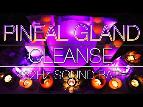 432Hz Pineal Gland Healing Sound Bath - Crystal Singing Bowl (No Talking) Endocrine Cleanse 