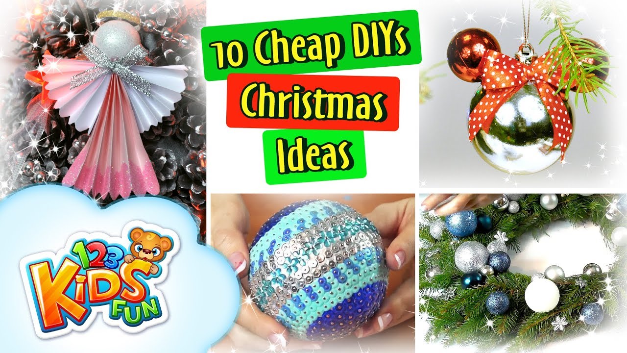 10 Cheap DIYs Christmas Ideas YouTube