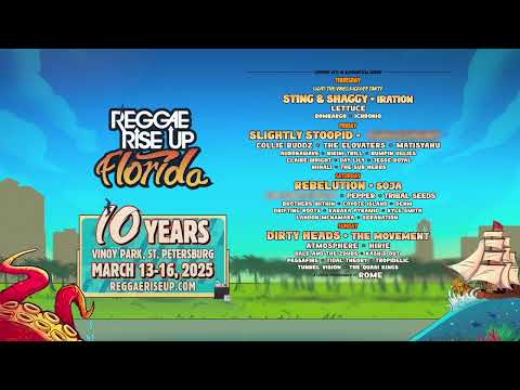 Reggae Rise Up Florida Festival 2025 Lineup Announcement