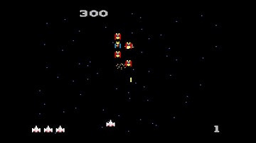 Galaga: Atari 7800 Gameplay