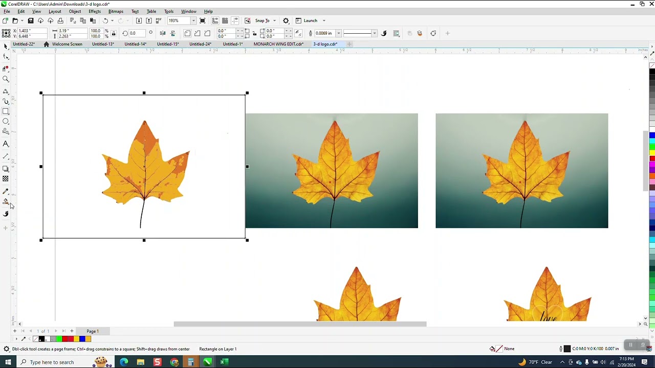 CorelDraw Tips & Tricks Add the word LOVE into a LEAF