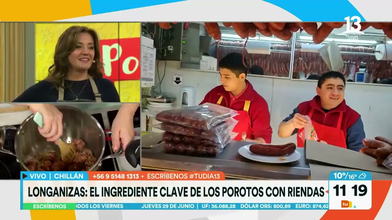 Porotos con riendas: Camila Chef enseña exquisita preparación. Tu Día, Canal 13