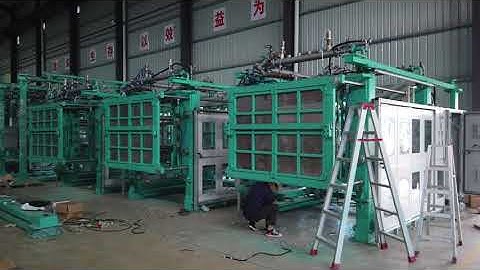 Automatic EPS shape moulding machine working with central vacuum system