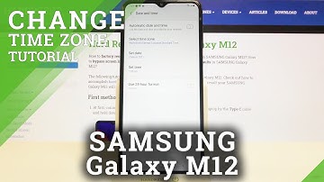 How to Change Date and Time on SAMSUNG Galaxy M12 – Set Date and Time