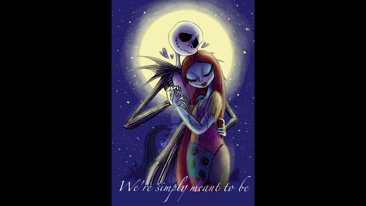 Jack x sally love 🖤🧡😍🥰🥰🥰🥀✨