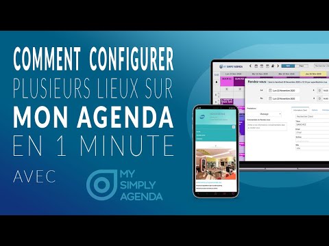 COMMENT Configurer plusieurs lieux sur mon agenda