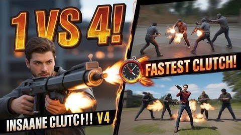Fastest 1vs4 Intense solo vs squad clutches 🔥Bgmi gameplay 💥☠️