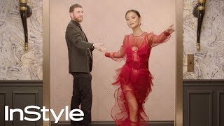 Bryan Greenberg & Jamie Chung | 2019 Golden Globes Elevator | InStyle