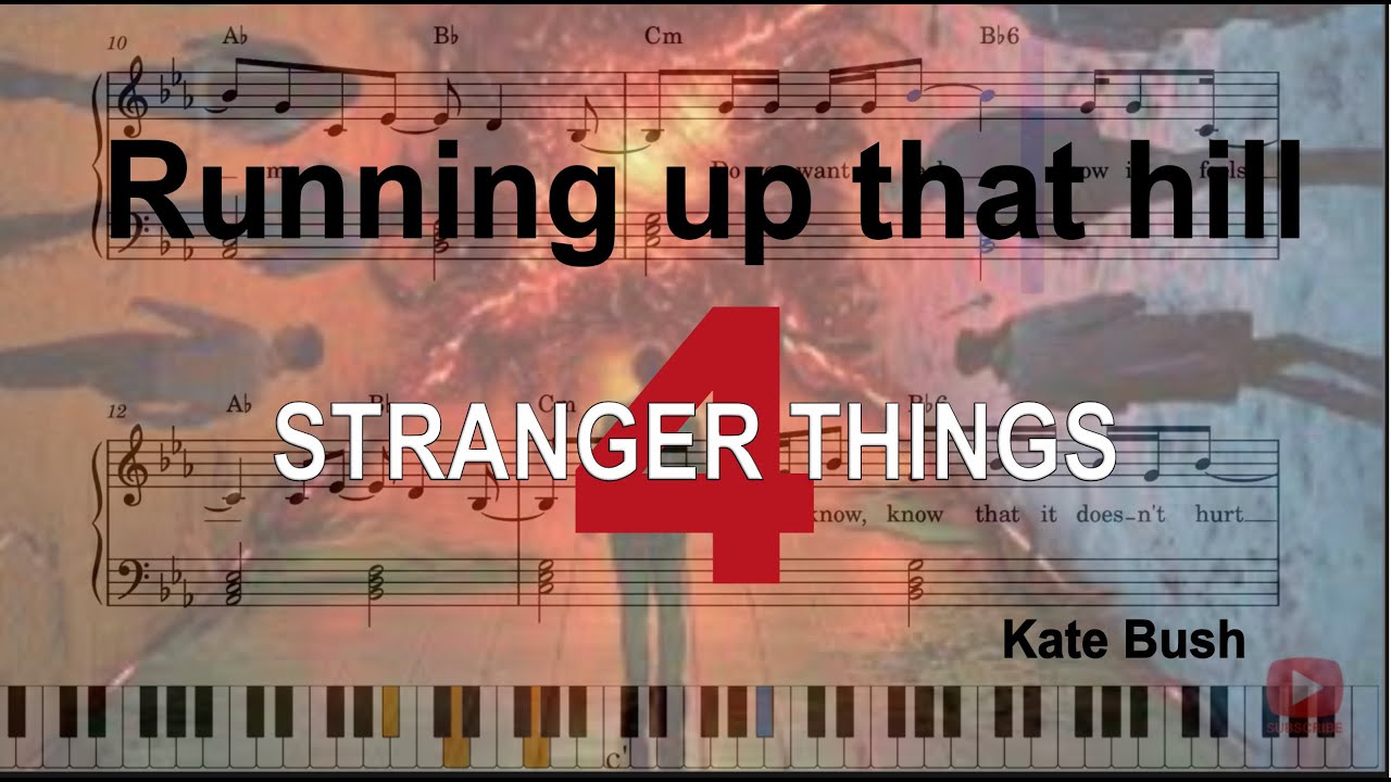 Running up that hill piano tutorial Stranger things 4 (with lyrics