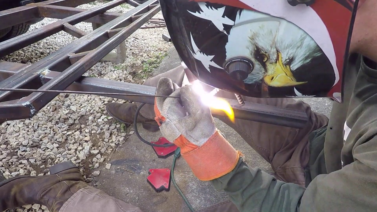 Welding Custom Motorcycle Carrier - YouTube