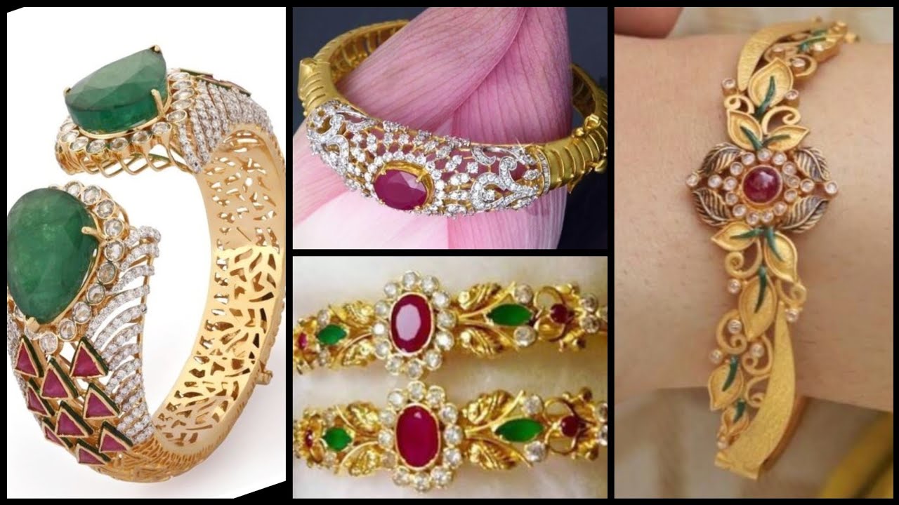 Very Elegant and Stylish new 24k Gold Bracelets Designs/Light Weight