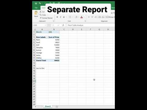 separate sheet #excelsupport