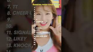 ranking twice title tracks ✨❤ #shorts Resimi