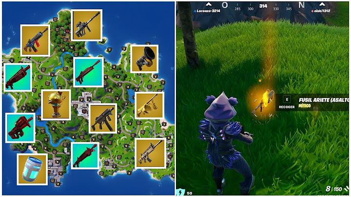 ¡UBICACIÓN! TODAS las ARMAS *MÍTICAS y EXÓTICAS* en FORTNITE RELOAD TEMPORADA 3!