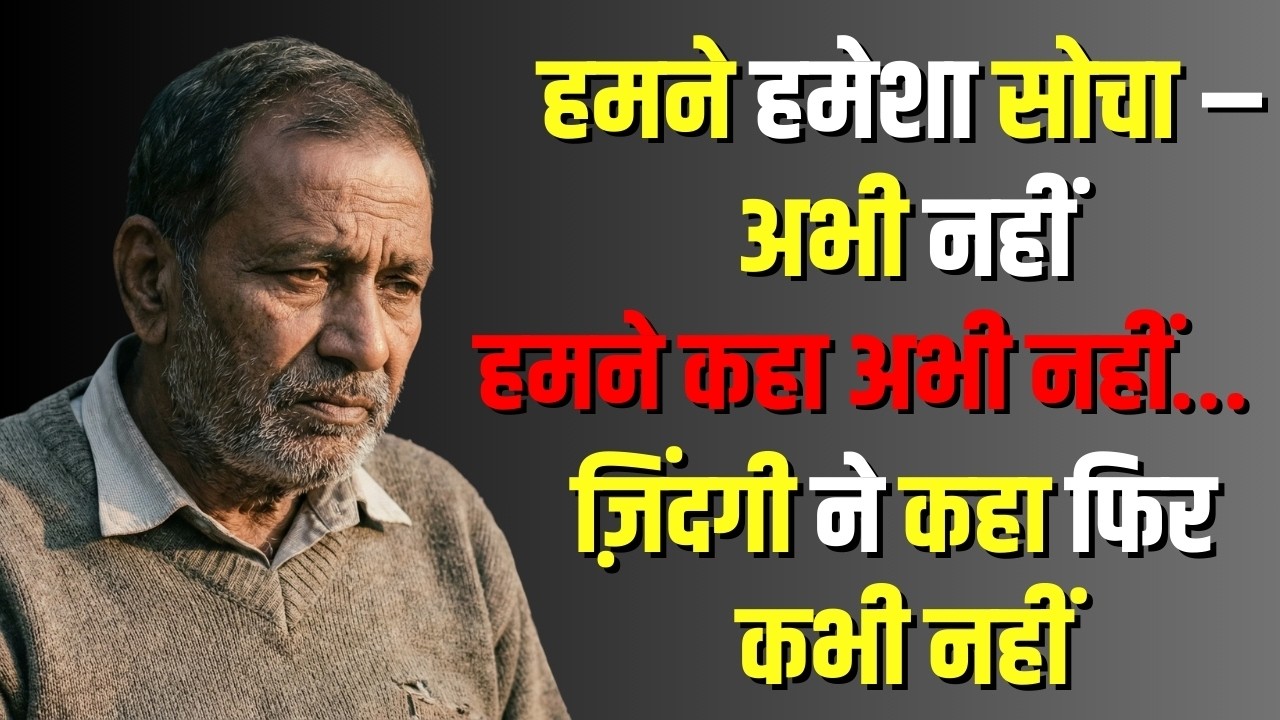 हमने हमेशा सोचा – अभी नहीं