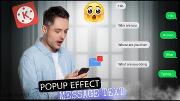 Message Text PopUp Effect in Kinemaster | Kinemaster Editing |Kinemaster Tutorials