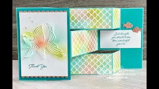 Seascape Tri-Fold Shutter Card