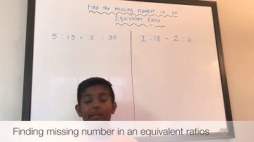 Finding a missing number in an equivalent ratio
