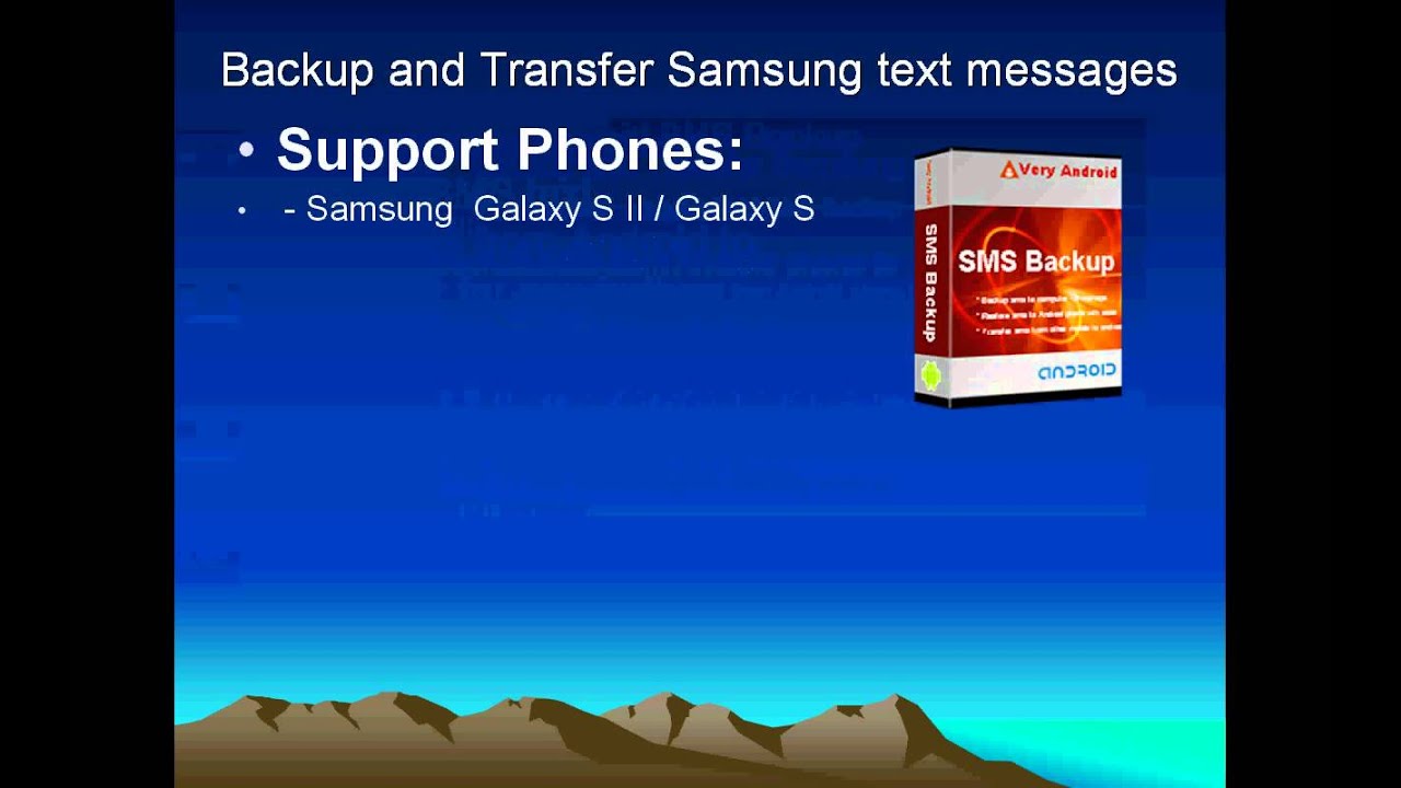 Transfer Samsung Epic 4G text messages to pc for backup
