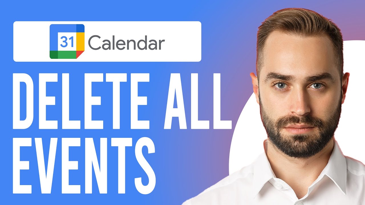 How To Delete All Events From Google Calendar Clear Delete All