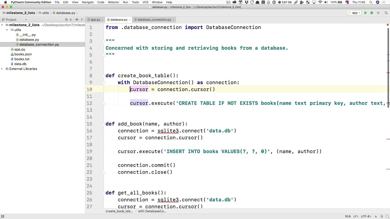 video7 16 Developing our context manager in Python - YouTube