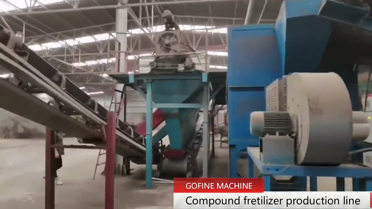 Large-Scale Rotary Drum Churning Granular Compound Fertilizer Processing Plant