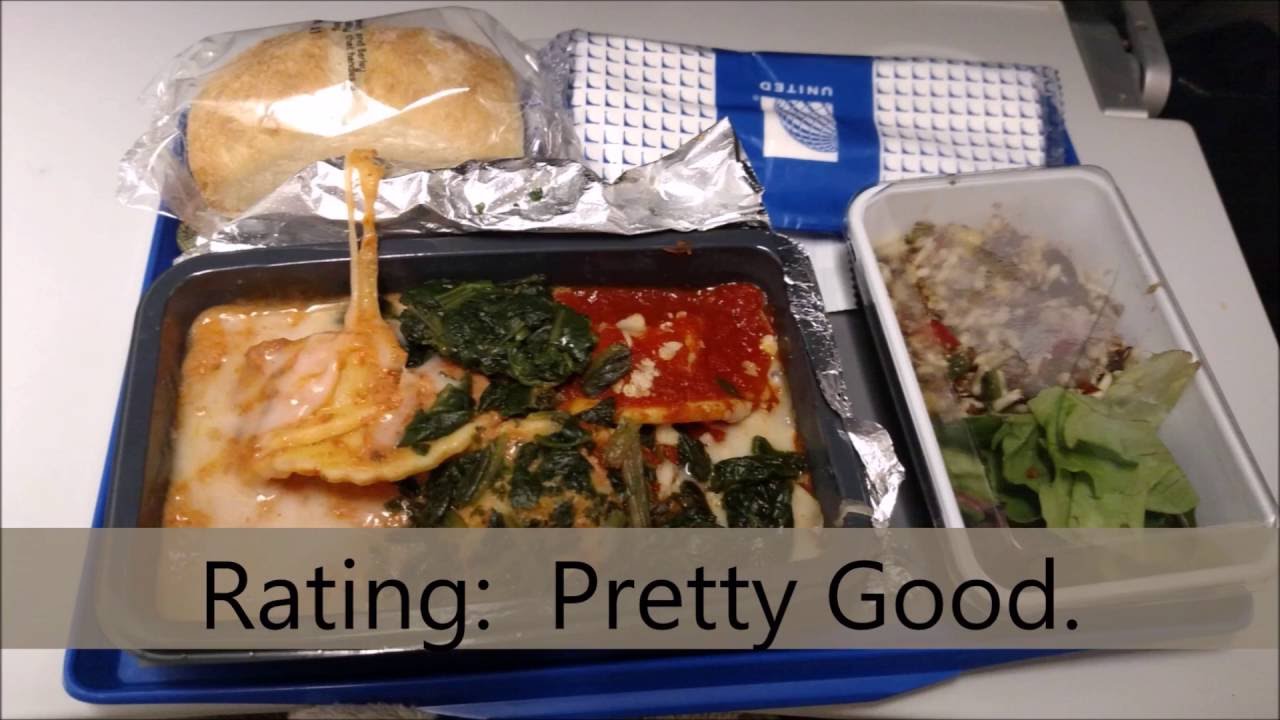 United Airlines Food economy class - YouTube