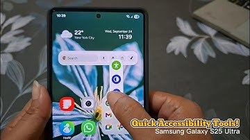 Hoe de toegankelijkheidsknop als zwevend pictogram op de Samsung Galaxy S25 Ultra te gebruiken me...