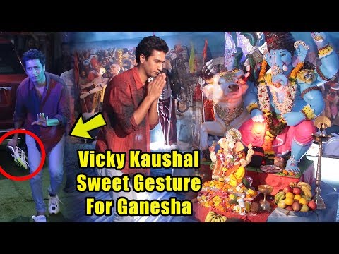 Vicky Kaushal Sweet Gesture to Ganeshji With Father And Bhushan Kumar | T-Series Ganpati